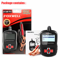 FOXWELL BT100 PRO 12V Battery Tester for Flooded AGM GEL
