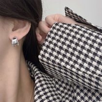 2022 new OPENING TYPE EAR NAIL PASS BODY 925 PURE SILVER ANTI-ALLERGY EARRINGS DELICATE KOREAN VERSION EAR PENDANT WOMAN