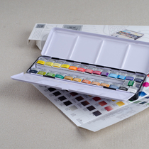 Original British Windsor Newton Artist Grade Solid Watercolor Paint 24 Color Masters 24 2