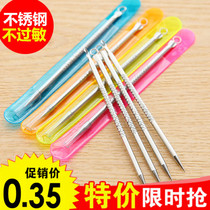 Pimple needle set pimples pull out black head beauty squeeze acne tools cell clip pick acne row needle