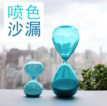 Promotional color spray creative hourglass timer 5 30 minutes simple modern soft decoration home ornaments bookshelf decorations