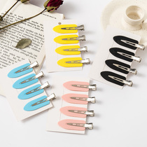 Korea Ins no trace hairclip Net red headdress bangs girl side clip hair clip clip hair accessories