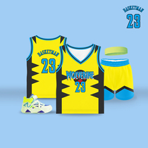 Basket Man 2022 new childrens basketball clothes suit full body customized teen training suit CUHK Tong vest jersey