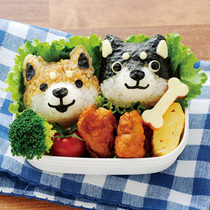 Japanese Arnest Puppy Rice Bowl Sushi Mold Set Cartoon Kids Rice Bento DIY Kitchen Gadgets