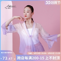 Shizi Family Classical Dance Dress Dance Suit Womens Summer Body Rhymes and Flutter Blouse Chinese Folk Dance Out of the Costume