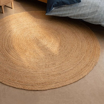 MRLAZY jute round carpet into the home light luxury senior bedroom living room square small carpet sisal high luxury luxury