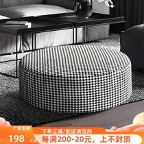 Thousand bird grade round sofa bench foot dresser bench light luxury living room bedroom tea couple change shoes small round bench