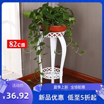 European single-layer balcony Green radish hanging orchid Wrought iron floor-to-ceiling flower rack Living room multi-layer indoor and outdoor folding flower rack special price