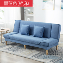 Sofa bed simple foldable 1 8 meters small apartment dual-use multi-function lazy three-person single double fabric living room