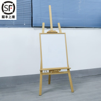 45 * 60 chalkboard bracket wood vertical magnetic small blackboard shop hanging propaganda board Show card advertisement
