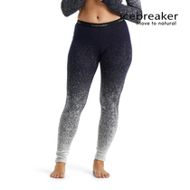 icebreaker 100% merino wool womens 250 Vertex Leggings ski underwear