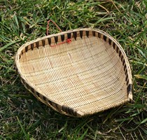 Sichuan artisans Shau Kei handicraft bamboo woven grilled kei sheng rice loaded vegetables drained fruit bamboo basket kitchen fishing Kei G