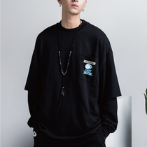 (Wang Zhuocheng same model) GAONCREW × Street tyrants against the joint name fluctuation fist two pieces of the base long sleeve T-shirt