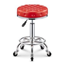  Barber shop chair Hair salon rotating lifting round stool Nail stool pulley big work stool Makeup hair salon