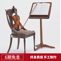 Mu Qing imported solid wood violin adult orchestra professional full manual test German singles tiger skin pattern