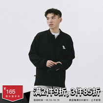 SAMESAME21AW New embroidery base Joker polo shirt long sleeve loose heavy weight lapel lapel T-shirt autumn