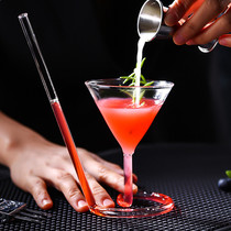 ins Net red spin Martini Cup Halloween spiral vampire Cup siphon cup long tail cocktail Cup molecule