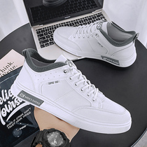 2022 New Small White Shoes Mens Shoes Spring Board Shoes Soft Bottom Breathable Thin and Young White Shoe One Foot Pedal Tide Shoes