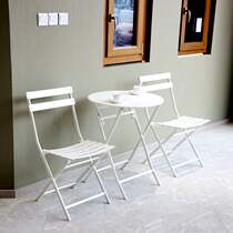 New photography props folding chair high-legged wrought iron couple location shooting props studio travel sea view chair