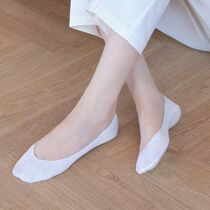  Ice silk boat socks womens arbitrary cut invisible socks summer thin all-match silicone non-slip socks do not fall off with pure cotton bottom round