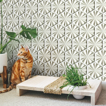 Diamond ceramic mosaic tile hexagonal bathroom wall tile bathroom kitchen store glazed tile snowflake porcelain