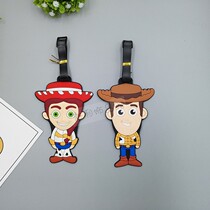 Bass luggage tag Creative luggage tag Woody pendant Cartoon toy mobilization boarding check-in label tag