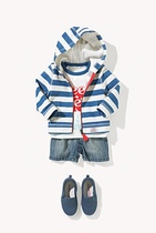 Australian Spring and Autumn Soft High Quality Organic Cotton CR-BLOCK STRIPE Men's and Women's Clothing Children's Coat