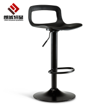 Bar stool lifting chair Modern simple high stool Creative bar table and chair household backrest stool Front desk bar stool