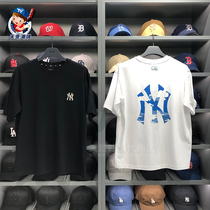 South Korean MLB special cabinet 2022 new cloud printed half sleeve 100 lap fashion male and female short sleeve T-shirt tide