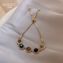 Retro bracelet female ins niche design Bracelet advanced sense simple cold wind girl best friend hand decoration Guliya