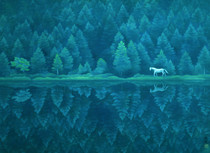 K744 (Japan) Dongshan Kuiyi Kaii Higashiyama landscape oil painting electronic picture gallery