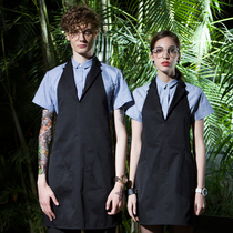 Korean apron men fashion neck apron manicure apron manicure personality apron kitchen cooking apron apron overalls