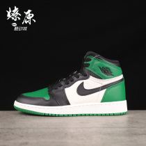 Liaoyuan equipment Air Jordan 1 Pine Green AJ1 black Green toe mens shoes 555088-302