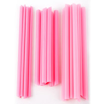 Pink straws disposable individually packaged pearl milk tea straws coarse colored pink plastic straws fine drink