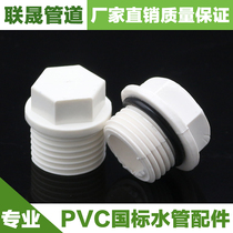 PVC water pipe joint 20 25 32 4 points 6 points 1 inch outer wire thread plug full plastic plug