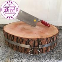  Round large thickened minced meat pier Red hair willow pier Hotel household willow cutting board New product solid wood dishes◆New product