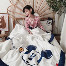 Childrens air conditioning to be exported South Korea 60-day silk cartoon Mitch Tang old duck baby Summer cool quilted by ice silk
