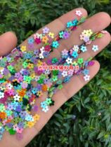5mm color small plum sequins mixed color plum beads DIY jewelry material Childrens handmade flower sequins