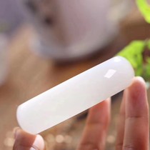 Hetian jade bracelet sheep fat jade white jade bracelet tire bracelet natural jade rich bracelet send certificate can be re-examined