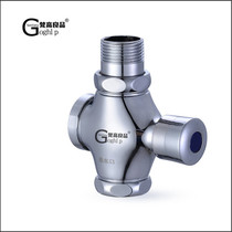 All copper hand press type delayed stool Flushing Valve squatting toilet self-closing flusher 6 min 1 inch urinal Flusher