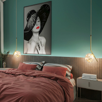 Gypsophila all-copper bedroom bedside chandelier Nordic bar small chandelier post-modern simple living room background wall lamp