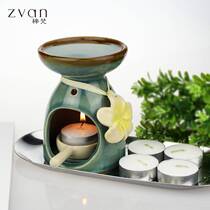 New products with candle holder Ceramic aromatherapy stove Incense stove with candles aromatherapy lamp Essential oil stove Yoga room hall