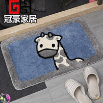 Bath mat Maomao door anti-drop toilet toilet entrance door mat on the super-absorbent cute