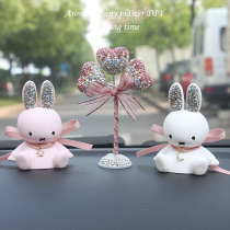 ins explosion miffy rabbit aromatherapy car accessories car perfume expansion stone womens car interior