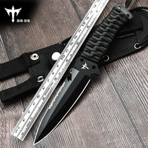 Cutter anti-body cold weapon Knife Outdoor Carry-on Tritium Gas Knife Forged small knife Straight Knife Special Soldier Knife Geometric Knife