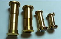 Spring look forward to thickened security door full copper cat eye HD large view lengthened door mirror 14 16 25mm