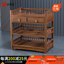 Chicken Wings Wood Tea Water Cabinet Corner Burning Water Table Red Wood Chinese Tea Home Solid Wood Imitation Ancient Prepared Dining Side Cabinets Contained