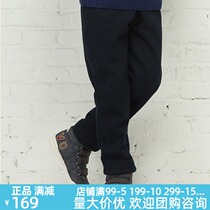 Eaton Gide children 2016 winter New Girl padded fleece trousers boy slim warm pants 16K058