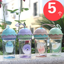 Creative childrens small gifts for primary school students gifts kindergarten Christmas prizes portable rope transparent water cup kettle