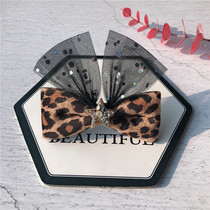 South Korean high-end childrens bow tie BAO WELN rabbit ear hair clip baby temperament princess sideclip girl hair net